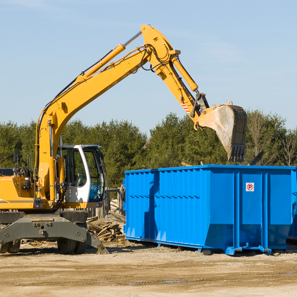 what size residential dumpster rentals are available in Canada Creek Ranch Michigan